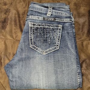 Cowgirl Tuff "Crystal Waterfall"  jeans 28×33